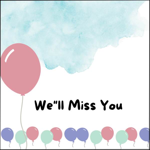 Miss you card
