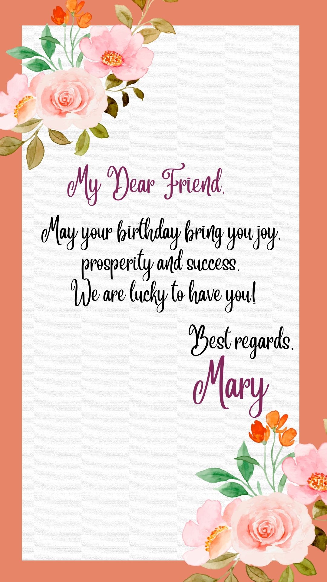 Birthday Cards for Friends Templates in PDF and PNG