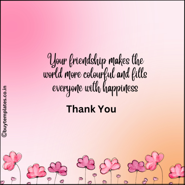 Thank You card for friend