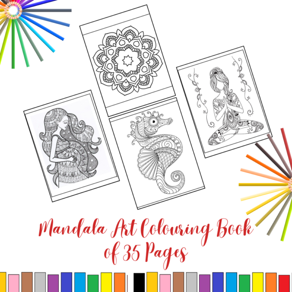 Mandala Art Colouring Pages